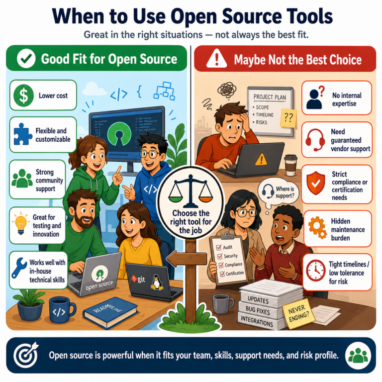 Read more about the article When to use Open Source tools and when you shouldnt